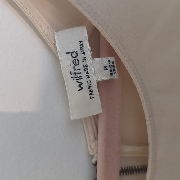 Wilfred tank with zipper at back, cream size medium - Picture 3 of 3